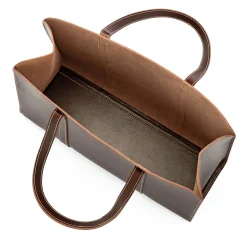 PB 0110 Shopper Rindleder Braun New