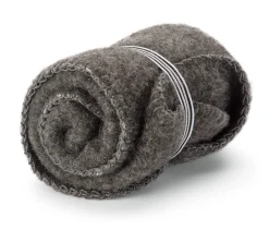Steiner Sitzdecke Wolle Graumelange Sale