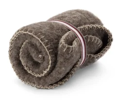 Steiner Sitzdecke Wolle Braunmelange Clearance