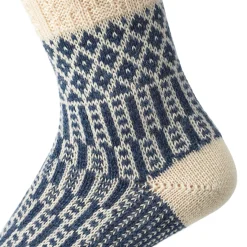 Hirsch Natur Socke Jacquard lang Discount