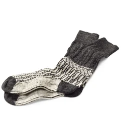 Hirsch Natur Socke Jacquard lang New