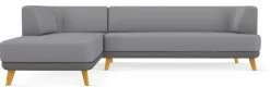 Sinn Living Sofa-Kombination Linnea Schurwolle und Leder Outlet