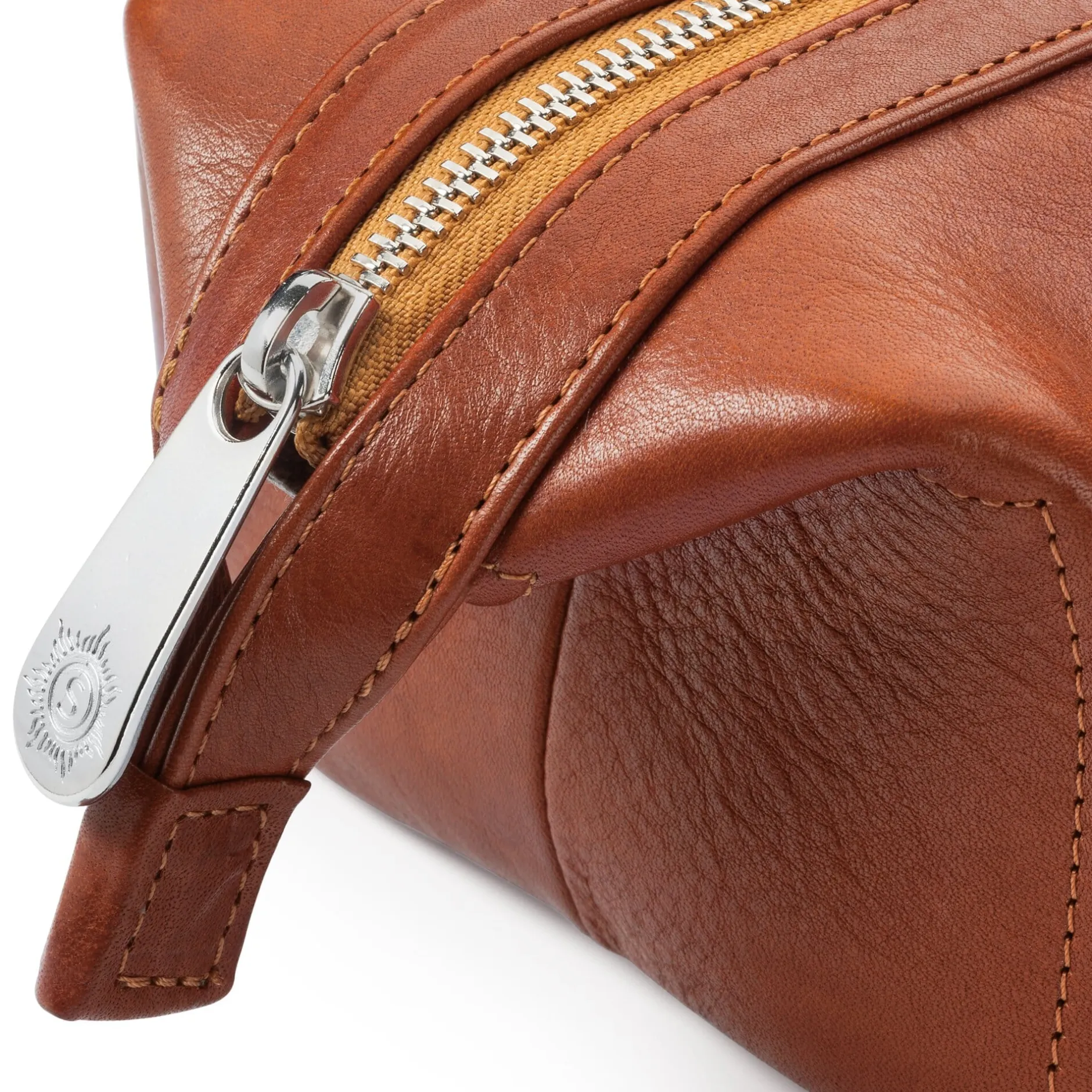 Sonnenleder Kulturtasche Natur Hot