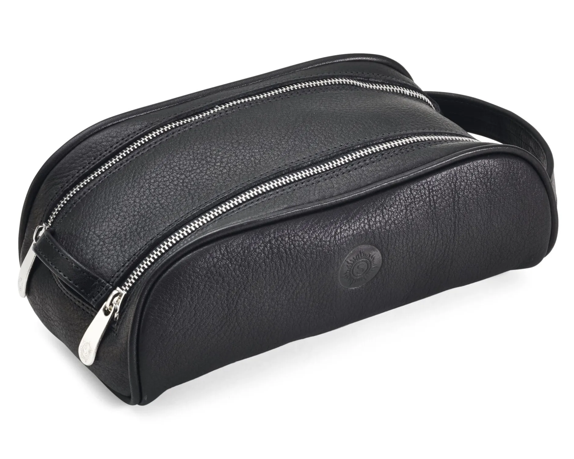 Sonnenleder Kulturtasche klein Schwarz Best