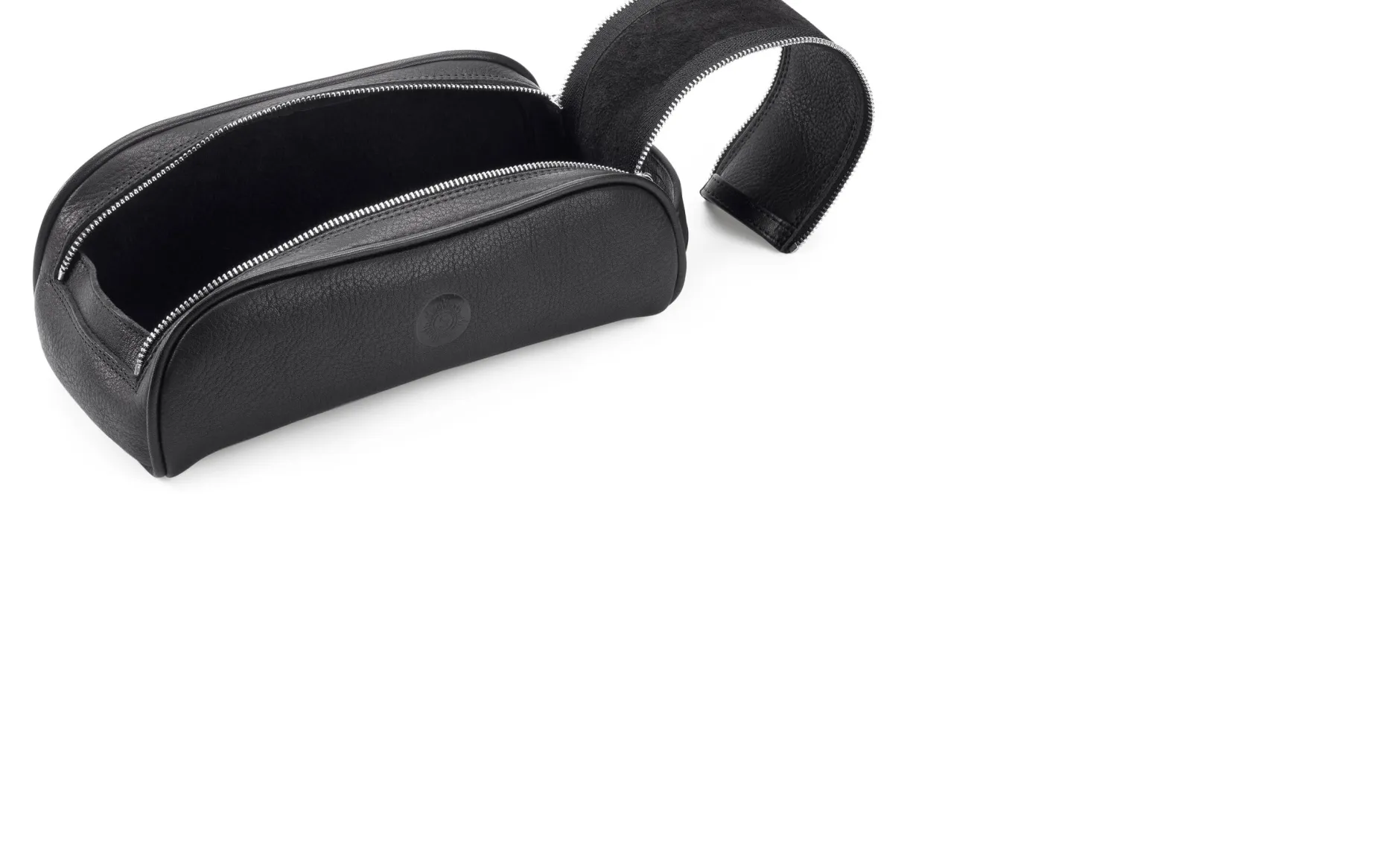 Sonnenleder Kulturtasche klein Schwarz Best