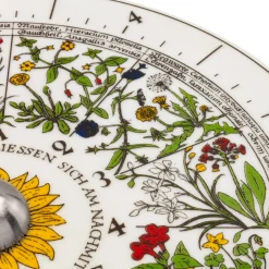 Helios Sonnenuhr mit Blumenuhr Porzellan Discount