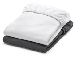 Dukal Wäsche Spannbettlaken Doppel-Jersey Weiß Hot