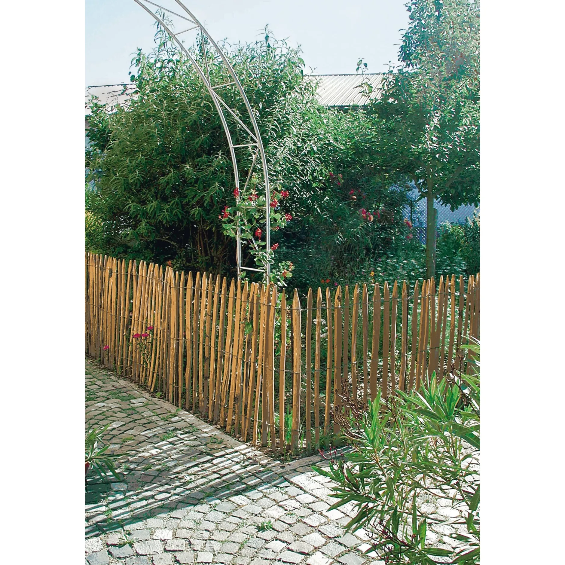 Woodline TN Sarl Staketenzaun Kastanienholz Clearance