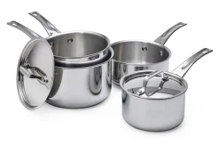 Silampos Stielkasserolle Edelstahl New