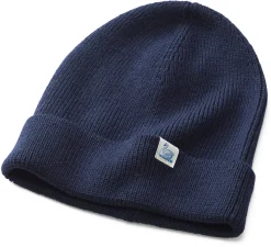 Merz b. Schwanen Strickmütze Merinowolle Dunkelblau Clearance