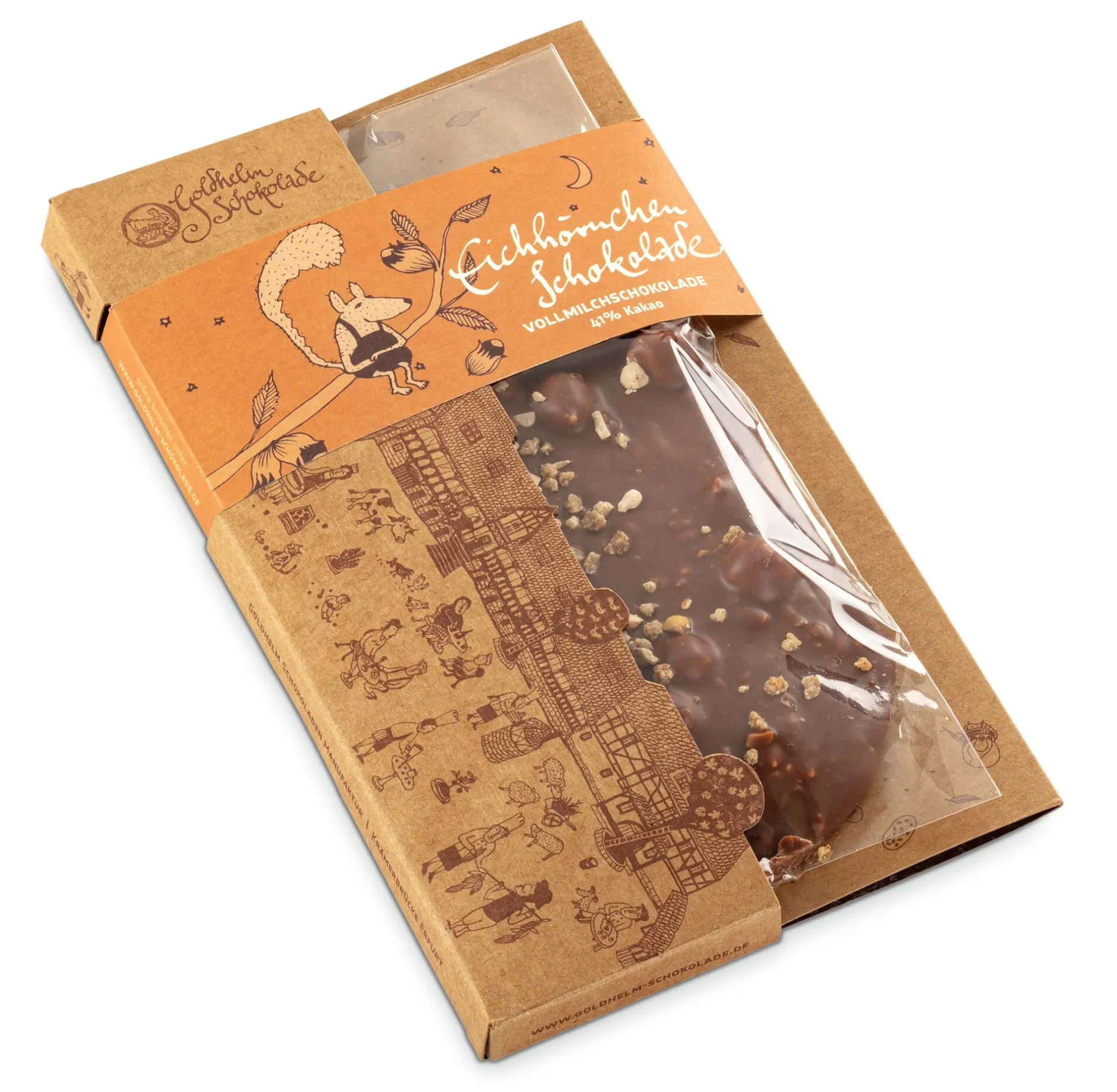 Goldhelm Schokoladen Manufaktur Tafelschokolade „Eichhörnchen“