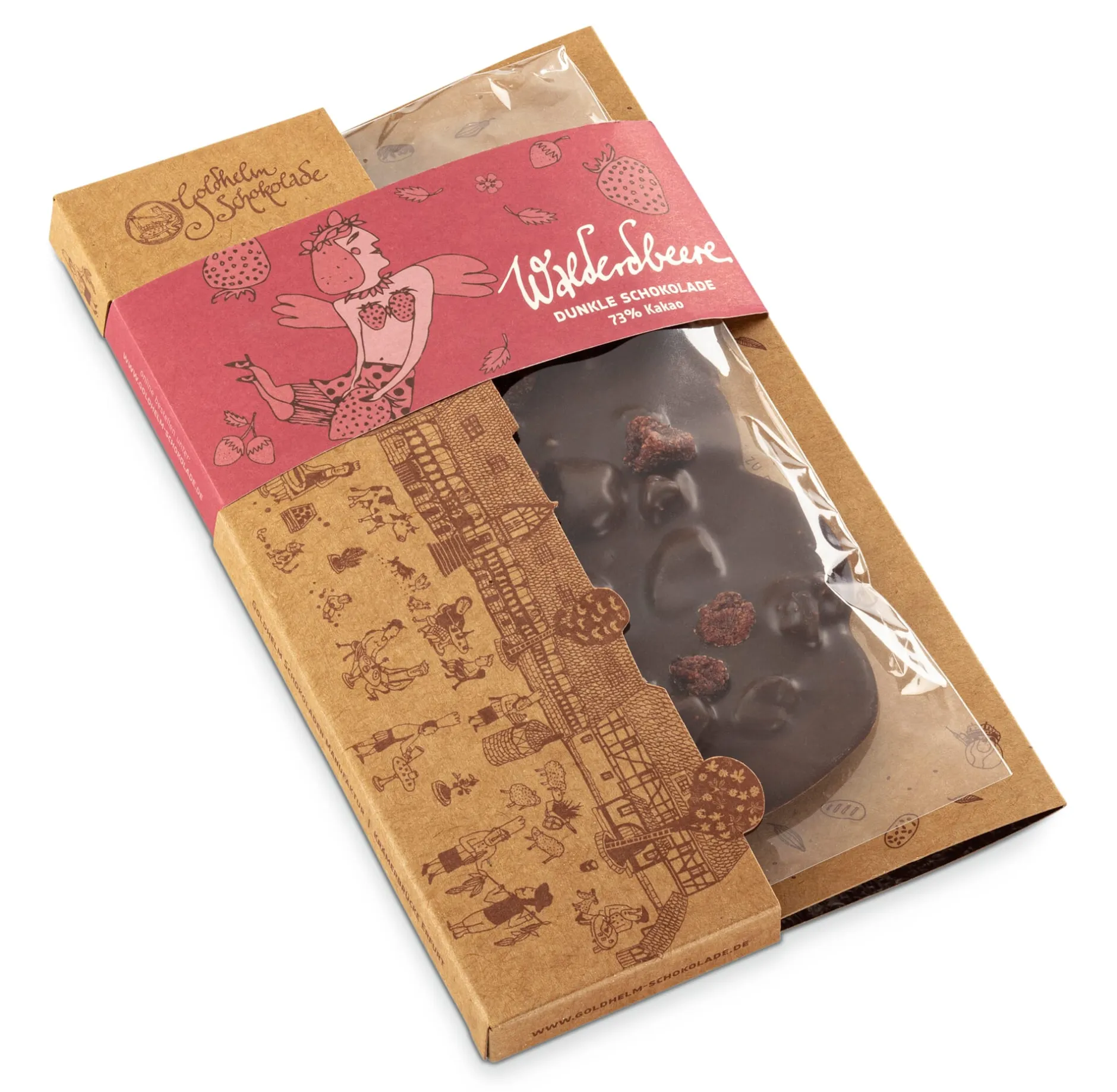 Goldhelm Schokoladen Manufaktur Tafelschokolade „Walderdbeere“ Online