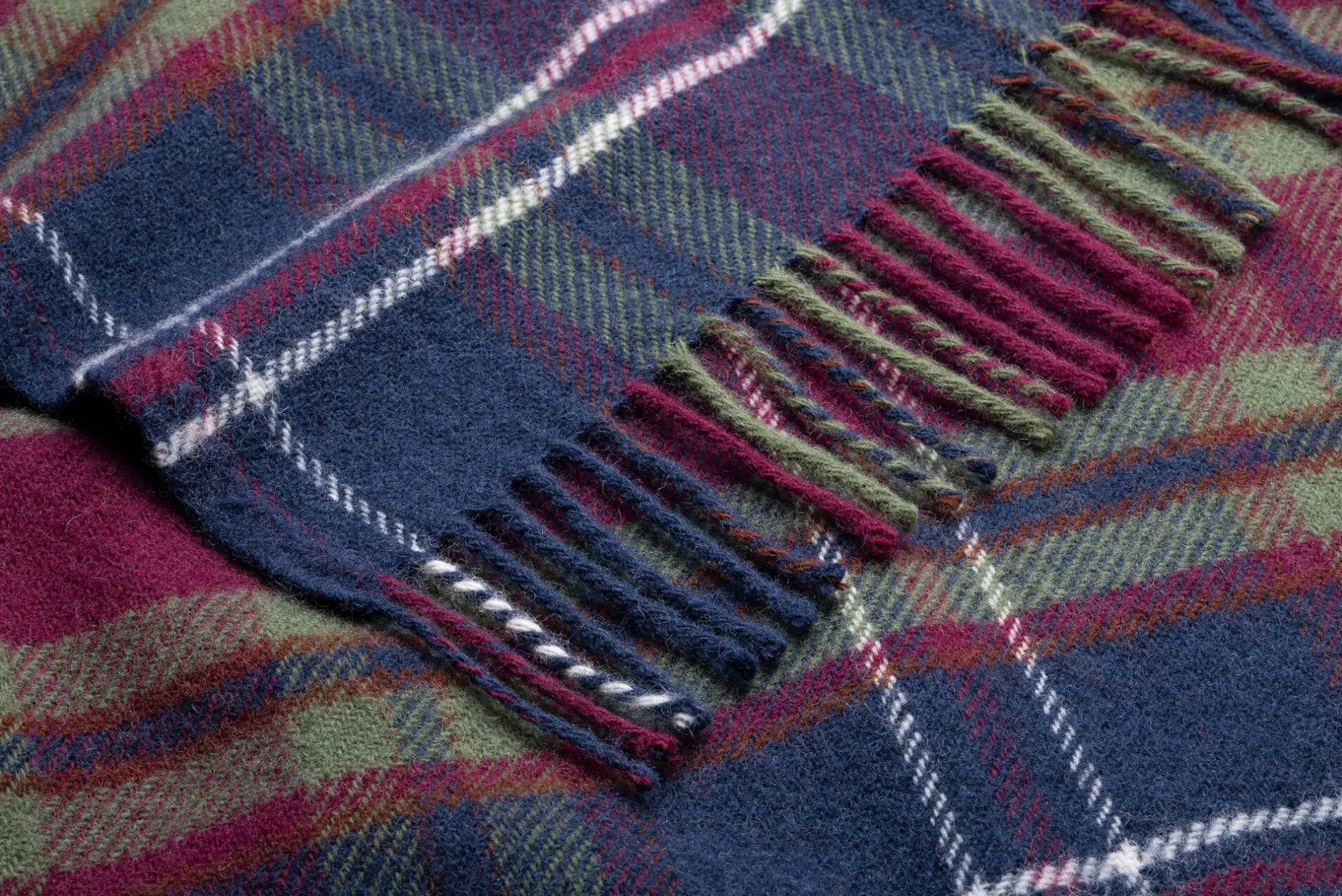 Tweedmill Textiles Tartan-Schurwolldecke Morello Check Online