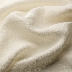 Manufactum Tischdecke gewaschenes Leinen Weiß