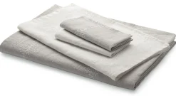 Charvet Editions Tischdecke Leinen Blätterranke Weiß Best