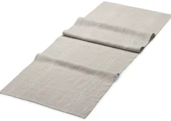 Tischläufer Leinen Blätterranke Natur