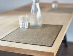 Charvet Editions Tischset Reinleinen gestärkt Schwarz Hot