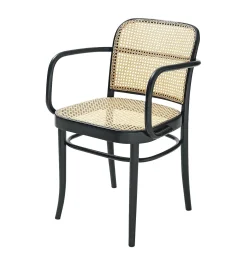 TON Bugholzsessel Schwarz New