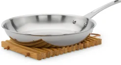 Lebensgemeinschaft Bingenheim Topfuntersetzer Eichenholz New