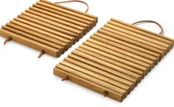 Lebensgemeinschaft Bingenheim Topfuntersetzer Eichenholz New