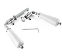 Mérigous Türdrücker Porzellan Weiß