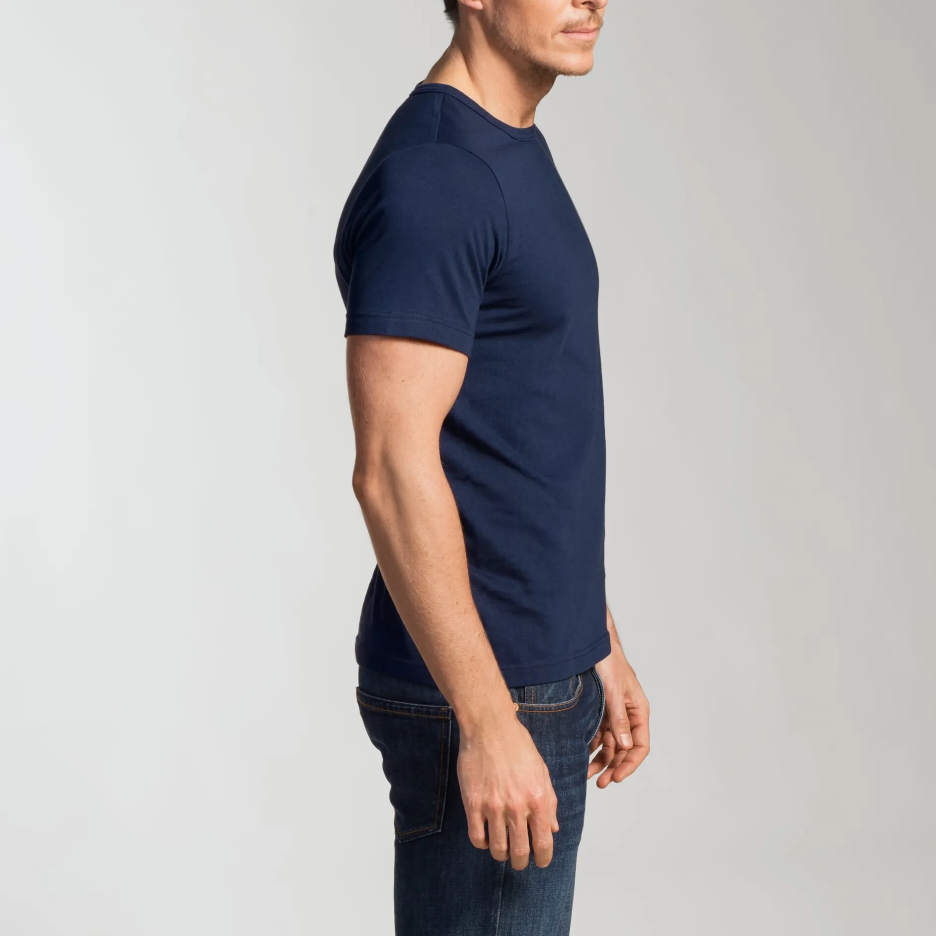 Merz b. Schwanen T-Shirt 1950 Blau New