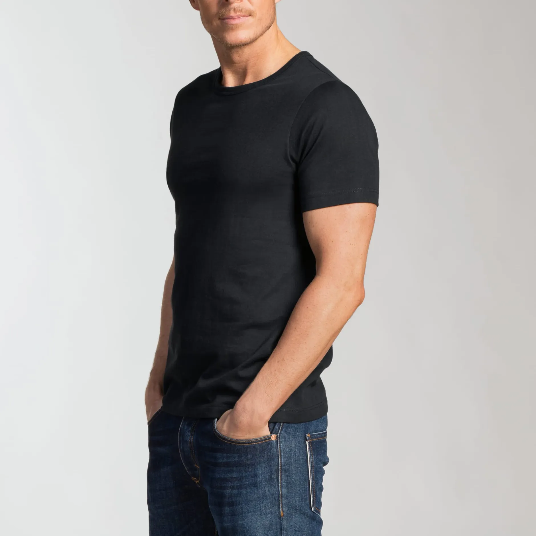 Merz b. Schwanen T-Shirt 1950 Schwarz