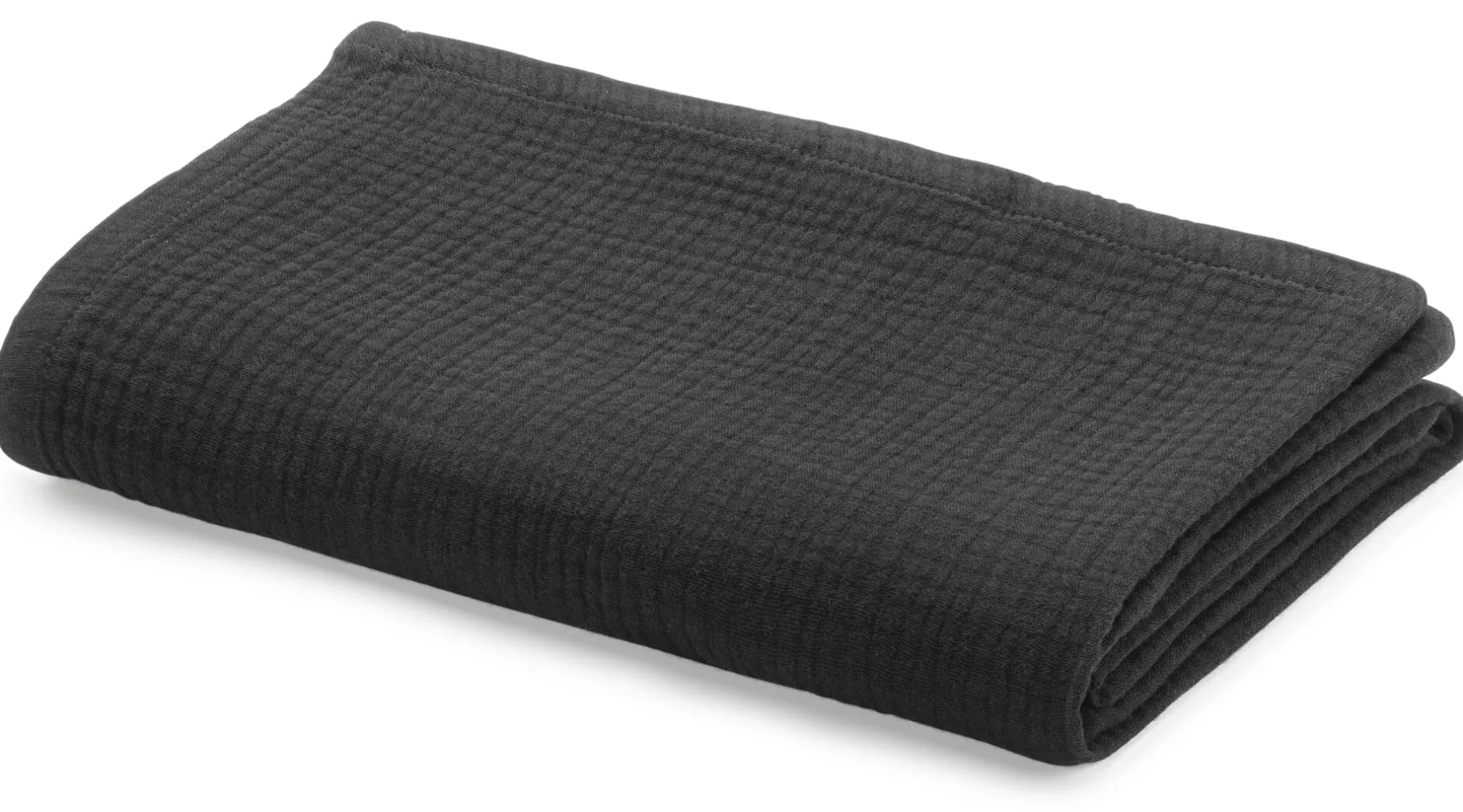 seijo Tuch Musselin Schwarz Outlet