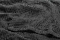 seijo Tuch Musselin Schwarz Outlet