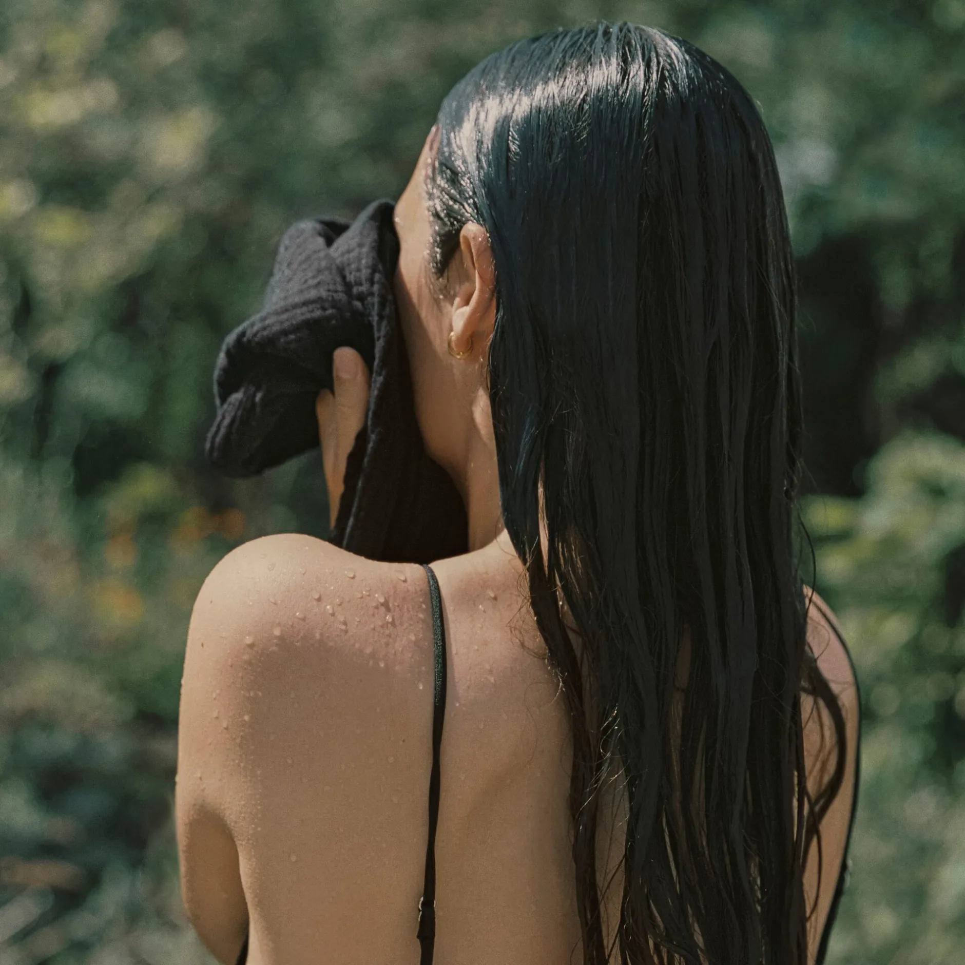 seijo Tuch Musselin Schwarz Outlet