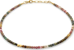 Maria Rzewuska Designerschmuck Turmalin-Collier, Rosé-Grün Hot