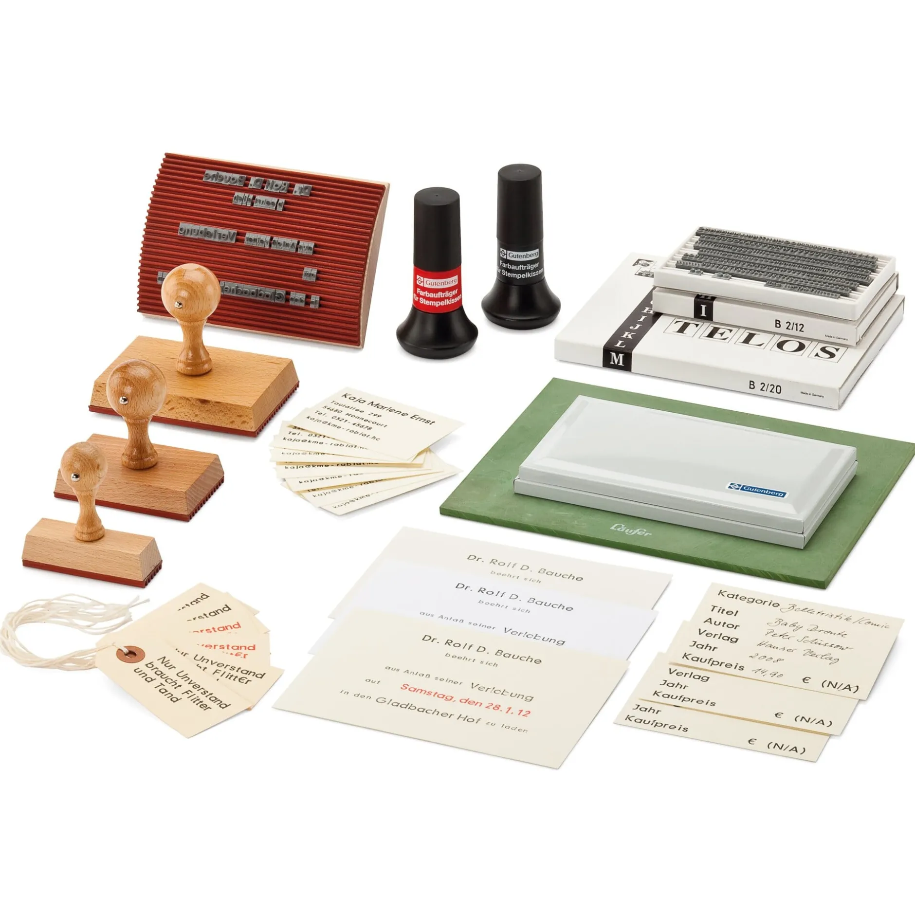 marburger Signier-Technik-Systeme Typensatz Gummi 240 Zeichen Best