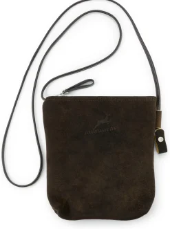 Ackermann Taschenmanufaktur Umhängetasche Hirschleder, braun Outlet