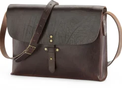 Greenbelts® Umhängetasche Rindleder, braun