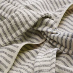 Manufactum Unisex-Bademantel fein gestreift