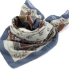 Moismont Unisex-Halstuch floral N° 796, Blau-Braun Clearance