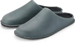 Gottstein Unisex-Lederpantoffel Blaugrau Hot