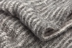 Les Racines du Ciel Unisex-Loopschal Rippenstrick, grau Clearance