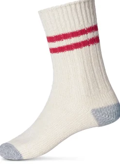 Merz b. Schwanen Unisex-Socke mit Ringeln Hot