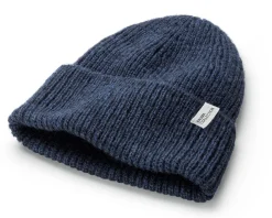 Rauma Ullvarefabrikk Unisex-Strickmütze Rippe Blau Online