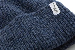 Rauma Ullvarefabrikk Unisex-Strickmütze Rippe Blau Online
