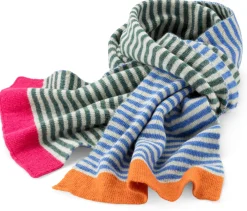 McKernan Woollen Mills Unisex-Strickschal gestreift, Multicolor Online