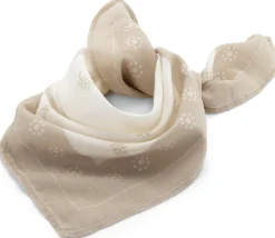 CARE BY ME Unisex-Tuch gemustert, Beige-Weiß New