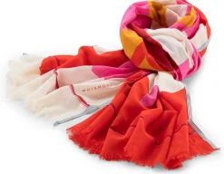 Moismont Unisextuch N° 826 floral, Rot-Rosa