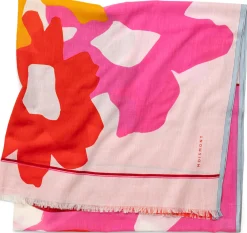 Moismont Unisextuch N° 826 floral, Rot-Rosa