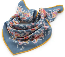 Moismont Unisextuch N° 763 Paisley Seide, Indigo Sale