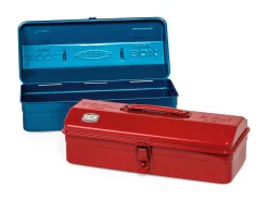 Toyo Steel Universalkiste Toyo, Runddeckel Blau Clearance