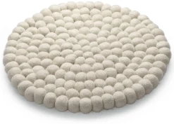 Én Gry & Sif Untersetzer Filzkugeln Naturweiß Online