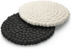 Én Gry & Sif Untersetzer Filzkugeln Naturweiß Online