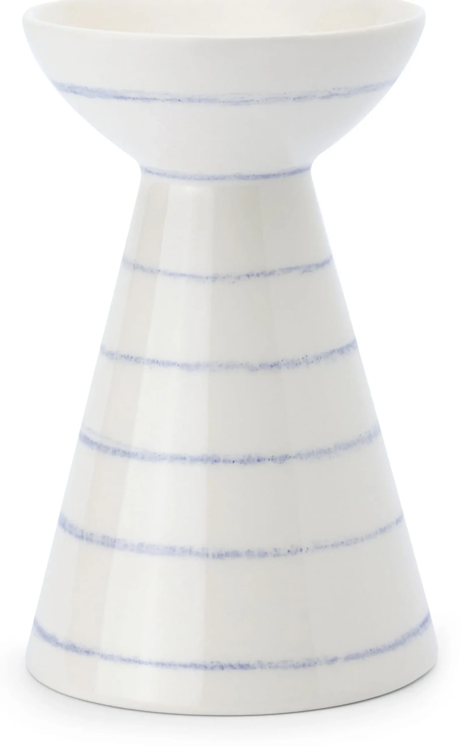 onomao Vase Keramik handbemalt blau New